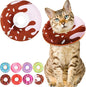 Cat Cone Collar Soft, Cute Cat Donut Collar After Surgery, Adjustable Kitten by Unknown