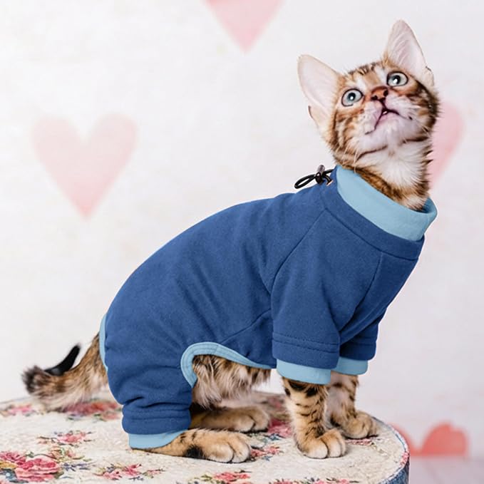 PUMYPOREITY Cat Recovery Suit, Stops Wound Licking After Surgery, Sticky Hair - Image 7