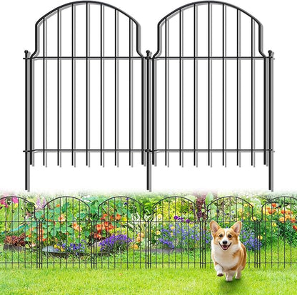 10Pcs Decorative Garden Fence, 20in/10.8ft Rustproof Metal Fences Animal by Tivray