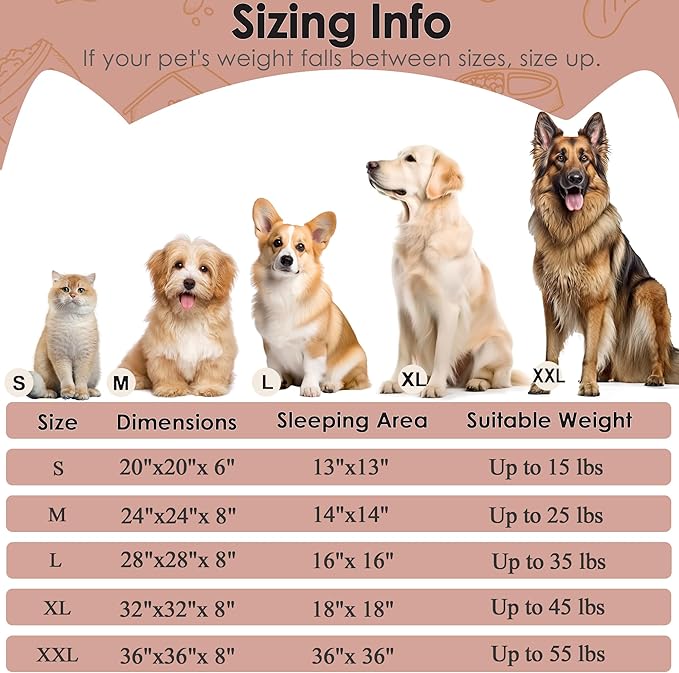 Hoewina Dog & Cat Bed, 20in Cat Beds - Image 2