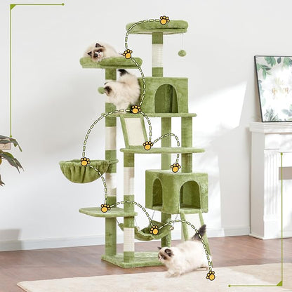 Cat Tree for Indoor Cats, Sturdy Cat Tree House - Image 2