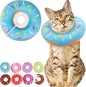 Cat Cone Collar Soft, Cute Cat Donut Collar After Surgery, Adjustable Kitten by Unknown