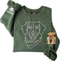 Custom Pet Sweatshirts with Photo and Name, Personalized Dog Sweatshirt by Unknown