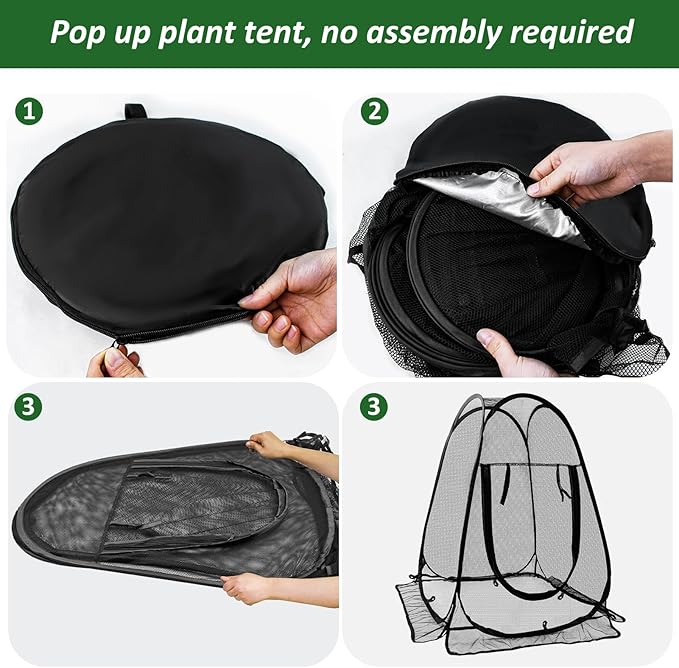 2pcs Pop Up Mesh Plant Protectors from Animals, Large Plant Netting Guard Cover - Image 7
