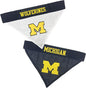 Pets First Collegiate Pet Accessories, Reversible Bandana, Michigan Wolverines by PETSFIRST