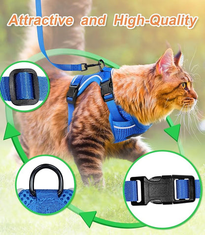 Halypet Cat Harness and Leash Set Escape Proof Soft Adjustable Cat Leash - Image 5