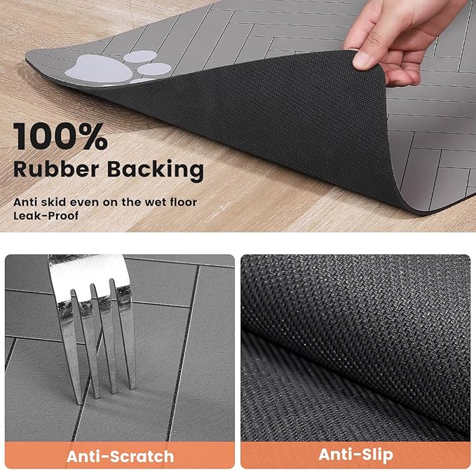Pet Feeding Mat-Absorbent Pet Placemat - Image 5