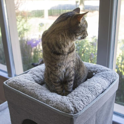 Kitty City Large Stackable Cat Condo & Cube House, Modular Indoor Cat Furniture - Image 8