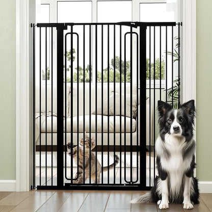 keny 51" Extra Tall Pet Gate, 29.7"-46" Wide Adjustable Cat Gate by keny