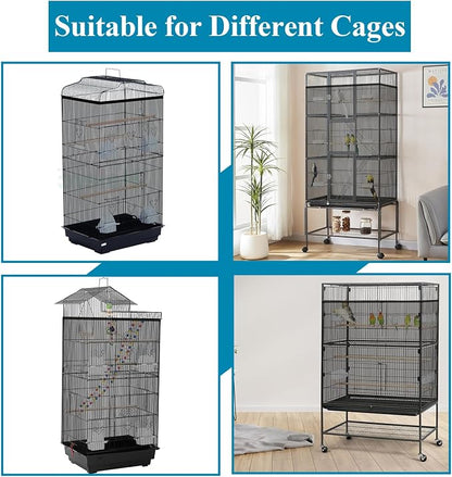 ASOCEA Large Bird Cage Seed Cather, Bird Cage Cover Adjustable Soft Airy Skirt - Image 5