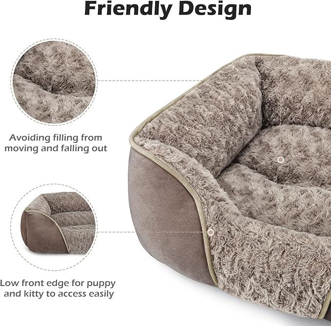 INVENHO X-Large Dog Bed Rectangle Washable Orthopedic Soft Calming Sleeping - Image 5