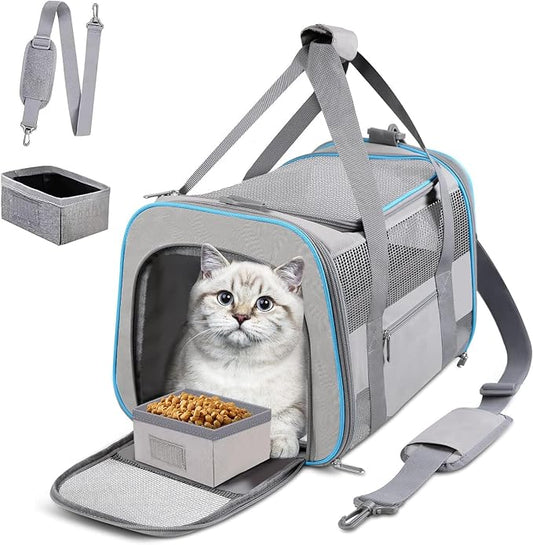 Cat Carrier Dog Carrier TSA Airline Approved by CUSSIOU