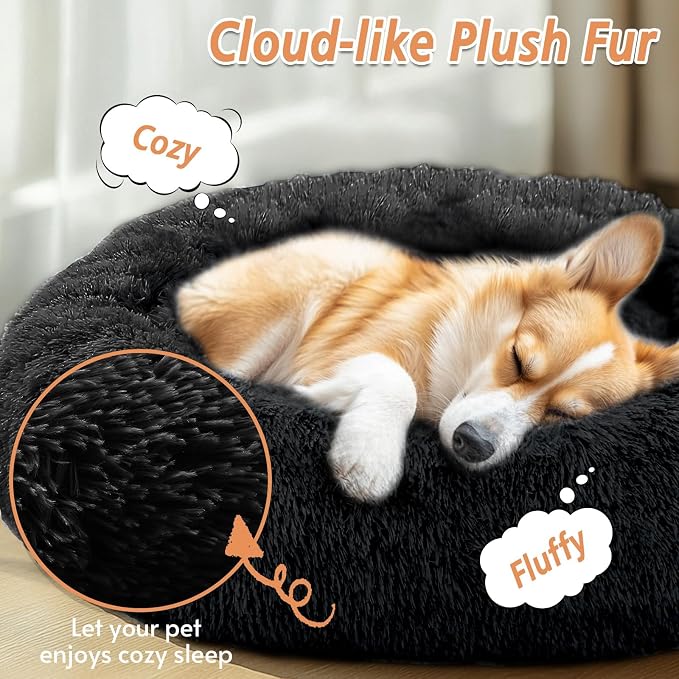 JOLLYVOGUE Calming Dog Bed for Small Dogs - Image 2