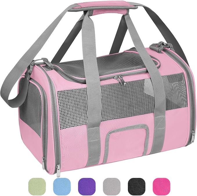 Soft - Sided Pet Carrier for Cats and Small Dogs, Airline - Approved, Foldable - Image 2