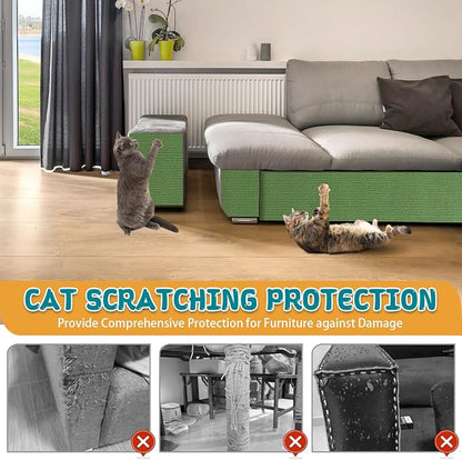 Climbing Cat Scratcher Mat Trimmable Cat Scratching Post Carpet 157.4’’x15.8’’ - Image 5