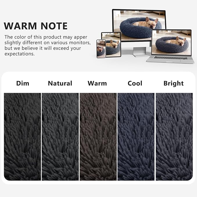 MIXJOY Orthopedic Dog Bed Comfortable Donut Cuddler Round Pet Beds Ultra Soft - Image 6