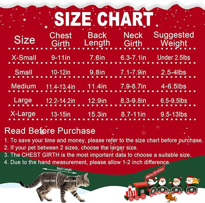 Dog Christmas Sweater Pet Winter Warm Coat Pajamas Small Dog Sweaters Reindeer - Image 3