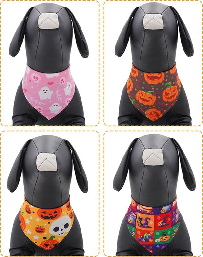 PET SHOW 50 Pack Halloween Small Dog Bandanas Bulk XS Washable Puppy Girl Boy - Image 5