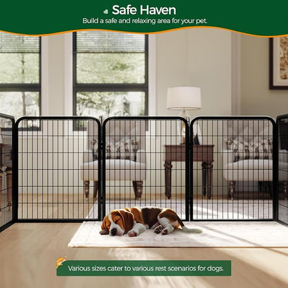 Yaheetech Dog Playpen Outdoor, 32 inch 8 Panels Dog Pen Indoor Heavy Duty Puppy - Image 4