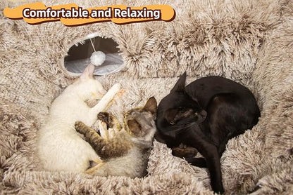 XxingSheep 4 Cave Shuttled XL Cat Tunnel Bed - Image 3