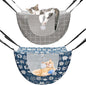 Unittype 2 Pieces Cat Cage Hammock Hanging Pet Bed Double Layer Soft Plush by Unittype