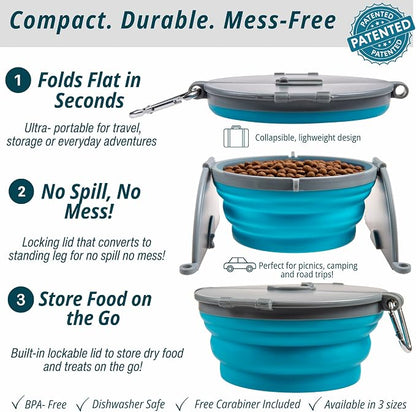 Loving Pets Bella Roma Collapsible Dog Bowls - Image 2