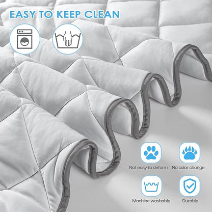 Dog Cooling Mat, Washable Dogs Cats Pet Non-Toxic Cooling Pads Summer Sleeping - Image 5