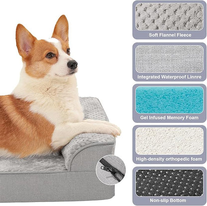 Orthopedic Dog Bed Medium Size Dog, Memory Foam Dogs Bed - Image 3