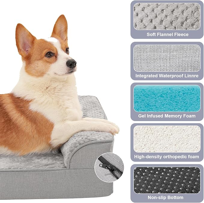 Orthopedic Dog Beds for Large Dogs, Memory Foam Dog Beds Large Sized Dogs - Image 3
