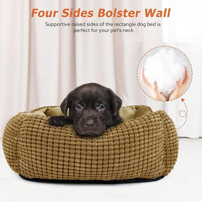 MIXJOY Dog Beds for Medium Dogs Washable, Rectangle Pet Bed Medium Size Dog - Image 3