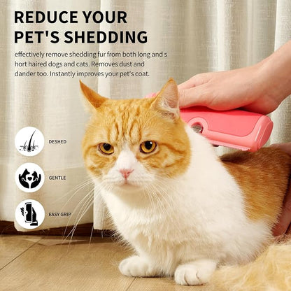 Cat & Small Pet Deshedding Brush & Shedding Blade, Gentle Undercoat Grooming - Image 2