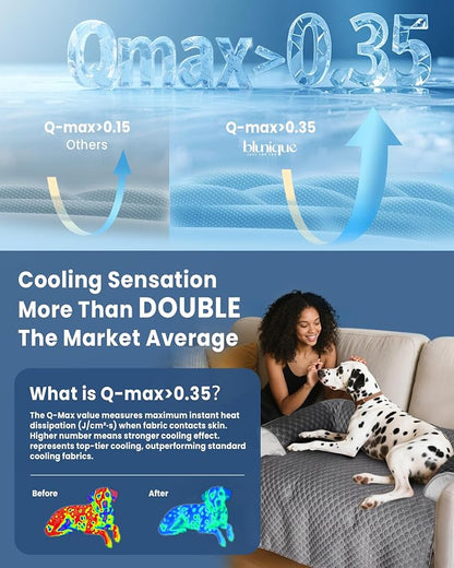 XL Cooling Dog Bed – 45 x 37 inch Waterproof Couch Cover - Image 3