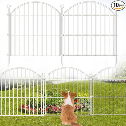 Decorative Garden Fence 24in x20ft, 10 Pack No Dig Fence Animal Barrier by Thrivinest