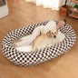 74"x50"x12" Human Dog Bed for Adults, Ultra Plush Waterproof Bean Bag Chair by Wozoke