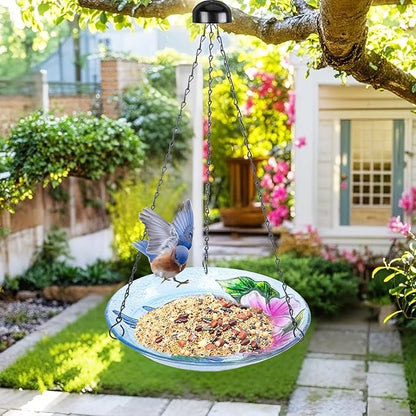 VCUTEKA Glass Hanging Bird Bath - Image 7