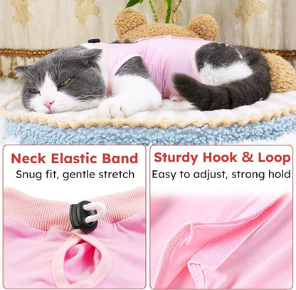 Cat Recovery Suit After Surgery, Breathable Cat Surgery Recovery Suit - Image 4