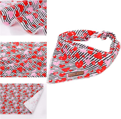 lionet paws Valentines Dog Bandana - Image 2