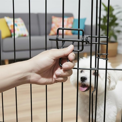Puppy Playpen - Foldable Metal Exercise Enclosure - Indoor/Outdoor Fence - Image 7