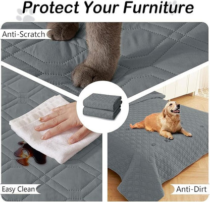 hyha Waterproof Dog Bed Blanket, Soft Pet Blankets, Waterproof Couch Cover - Image 4