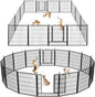 Dog Playpen 32 inch 20 Panels Indoor Outdoor Dog Pen by Jhsomdr