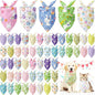 Kacctyen 50 Pcs Spring Easter Dog Bandanas Bulk Bandanas by Kacctyen