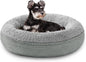 Love's cabin Round Donut Cat and Dog Cushion Bed, 25in Pet Bed by Lovescabin