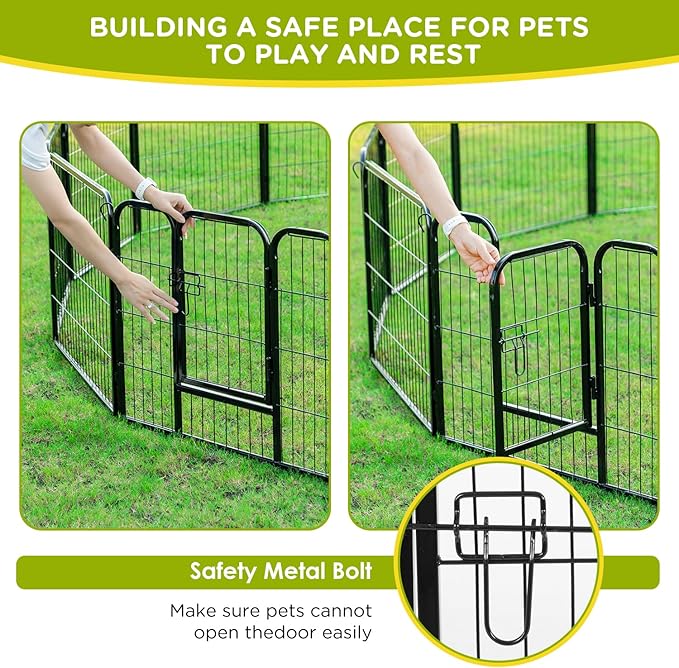 BestPet | Dog Playpen | 24 Inch, 12 Panels | Heavy Duty Metal Pet Exercise Pen - Image 3