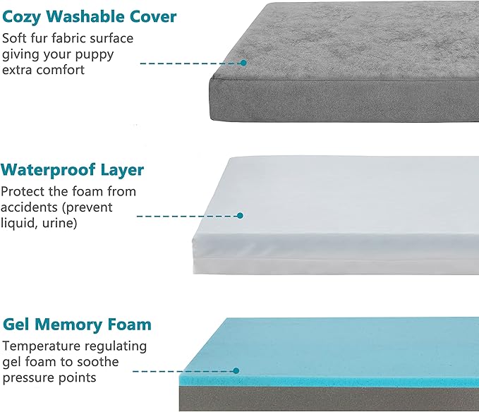 Orthopedic Memory Foam Dog Bed, Cooling Dog Beds - Image 8