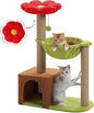 Flower Cat Tree with Sisal Scratching Posts, Cat Condo with Removable Flower Bed by MUTTROS