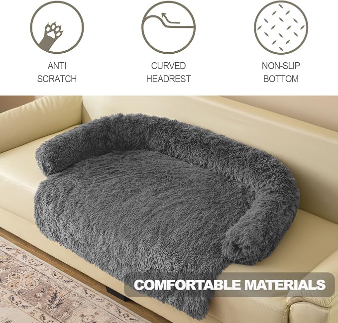 Tinaco Luxurious Calming Dogs/Cats Bed Mats, Dog Pad Washable Removable Couch - Image 4