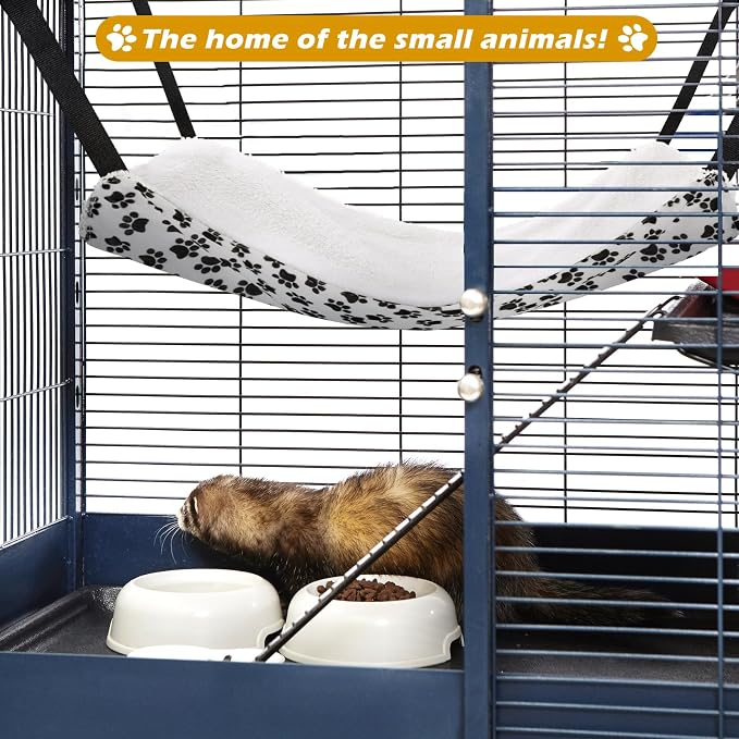 2 Pack Cat Hammock for Cage, Catio Accessories Reversible Soft Cats Bed - Image 6