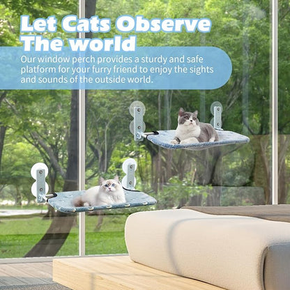 Glow in The Dark Cat Window Perch, Large Foldable Hammock Bed - Image 8