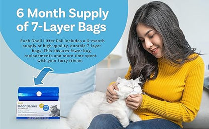 Odor Trapping Litter Pail – Odorless Cat Litter Pail - Image 7