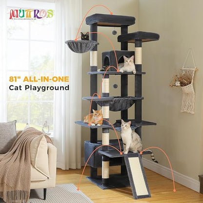 81" Heavy Duty Cat Tree for Large Cats up to 20lbs - Image 2